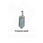 Colgante de piedra en punta baño en plata (mini)