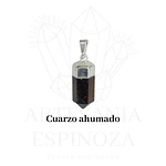 Colgante de piedra en punta baño en plata (mini)
