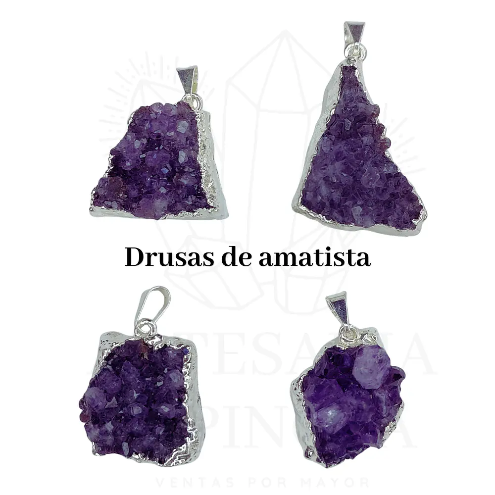 Colgante de amatista en drusa (mini)