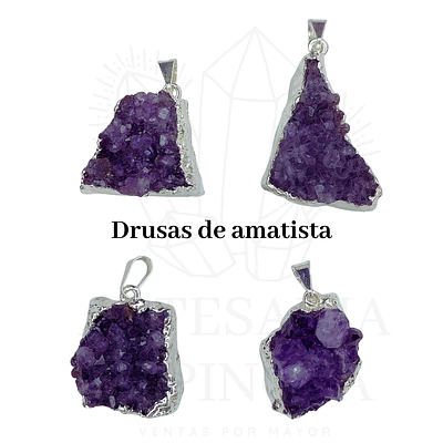 Colgante de amatista en drusa (mini)