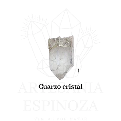 Colgante de piedra en bruto (tamaño L) - cuarzo cristal
