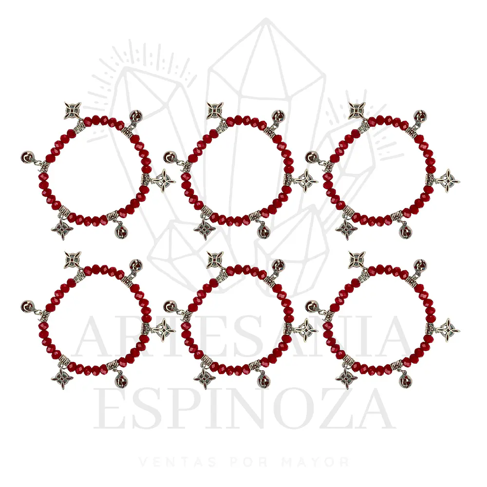 Pulseras Rojas Nudo de Bruja (docena)