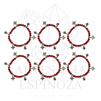 Pulseras Rojas Nudo de Bruja (docena)