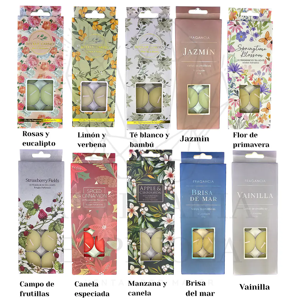 Velas flotantes con aroma 