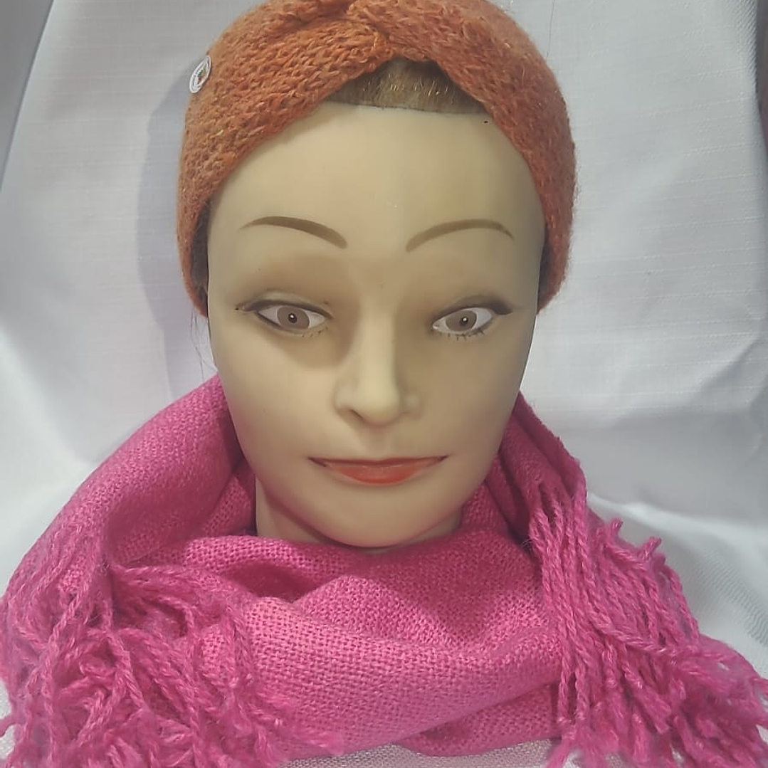 Cintillo de alpaca color ladrillo claro 1