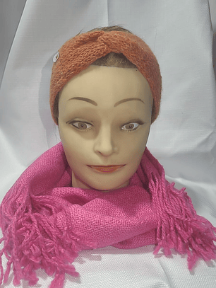 Cintillo de alpaca color ladrillo claro