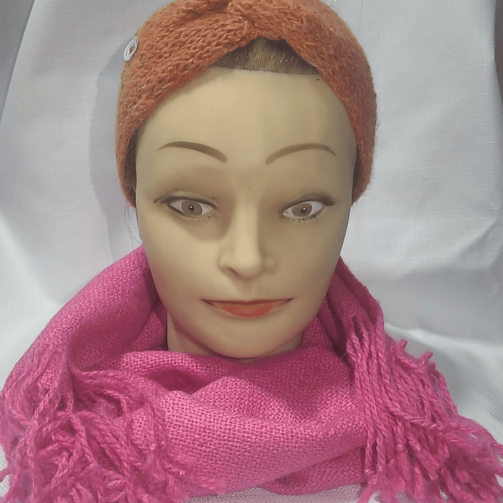 Cintillo de alpaca color ladrillo claro 1