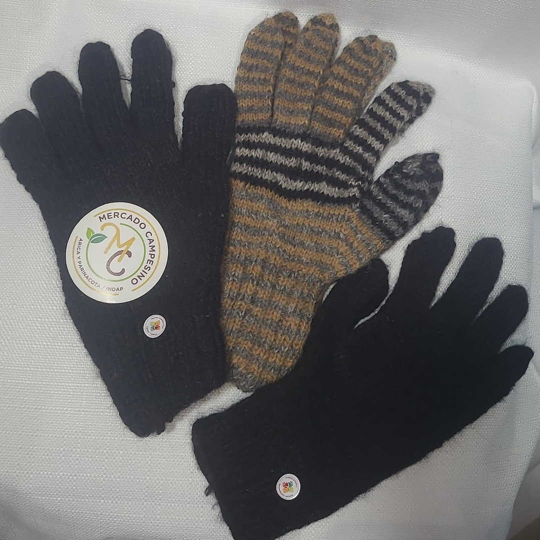 Guante medianos 100% alpaca 1