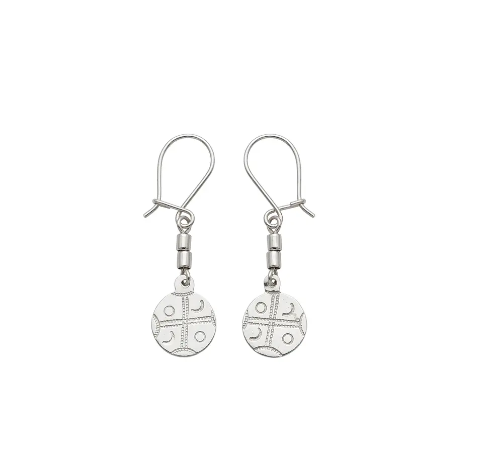 Aros kultrun plata 950 hechos a mano 1