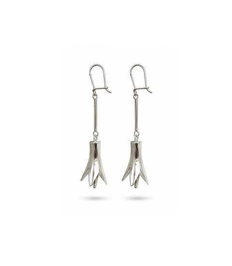Aros copihue - Plata 950, hechos a mano