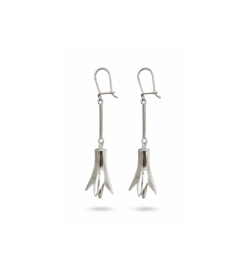 Aros copihue - Plata 950, hechos a mano 1