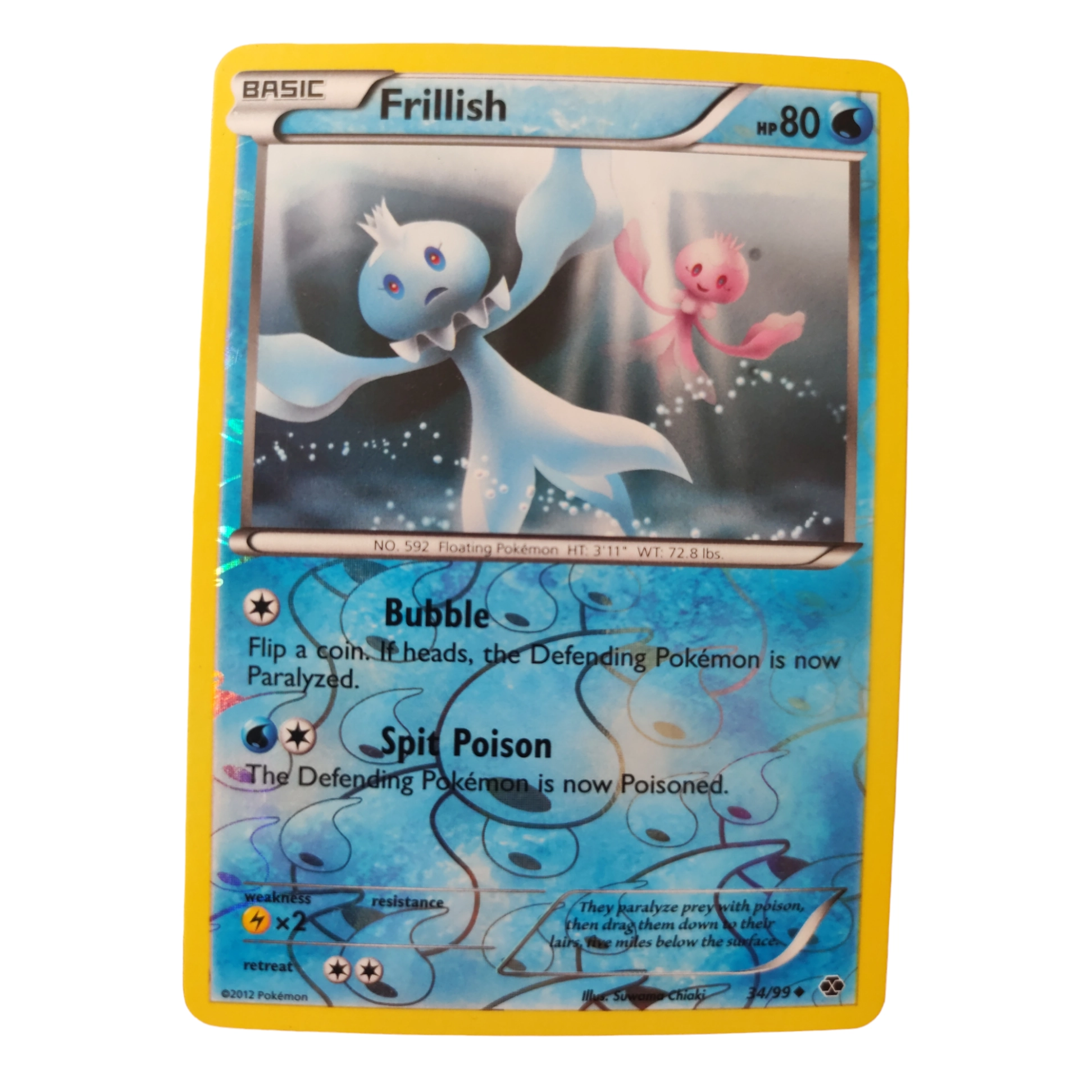 34/99 - Frillish -Reverse Holo