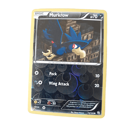 72/124 - Murkrow -Reverse Holo