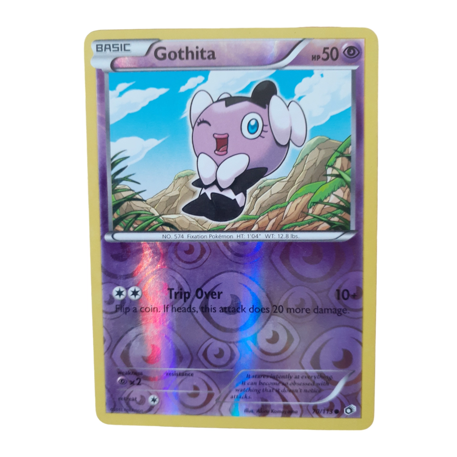 70/113 - Gothita -Reverse Holo