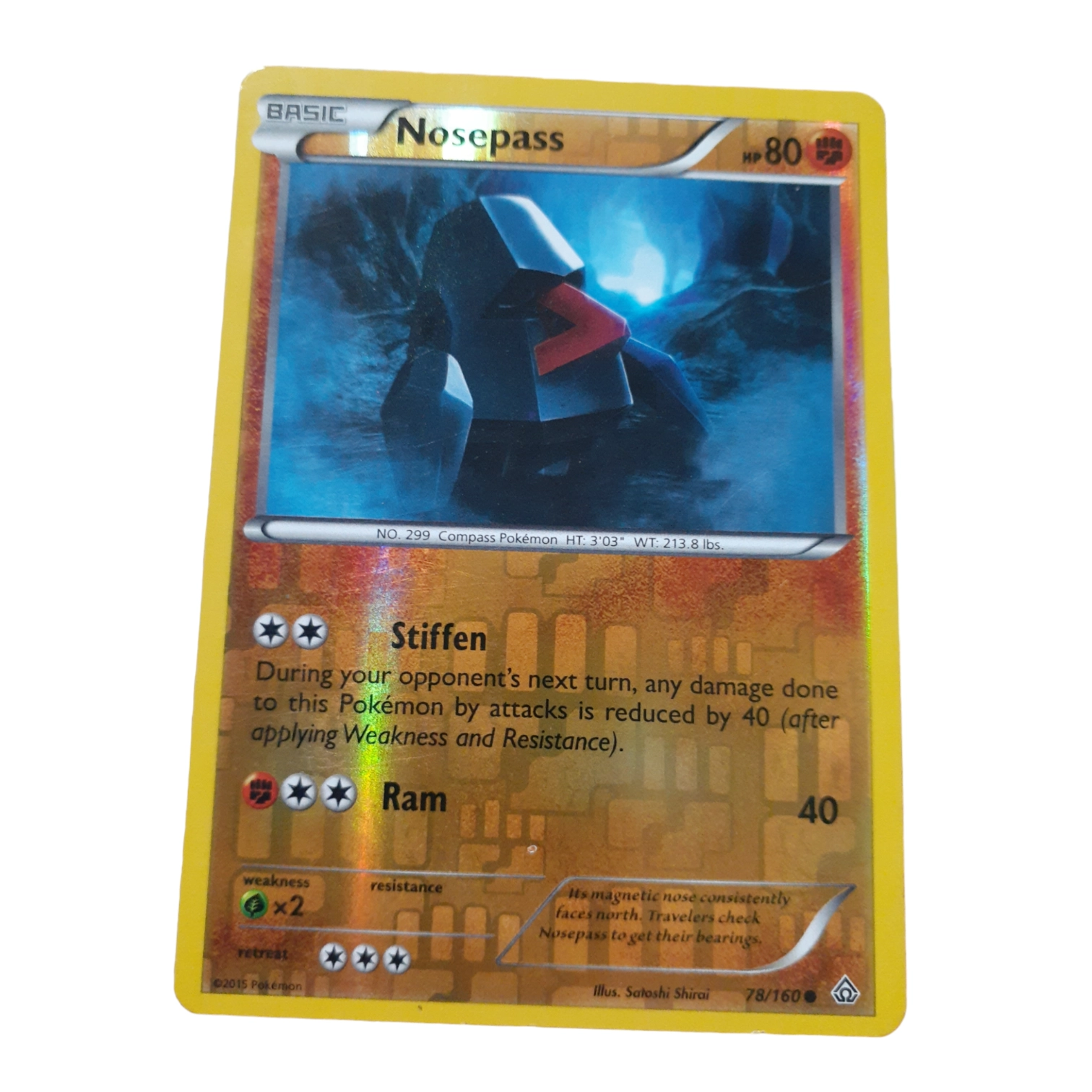 78/160 - Nosepass -Reverse Holo