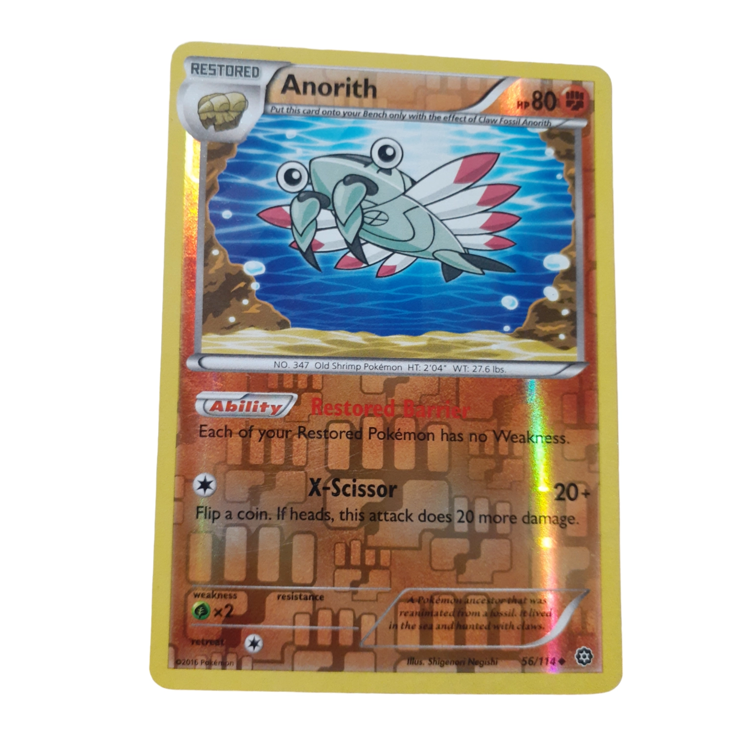 56/114 - Anorith -Reverse Holo