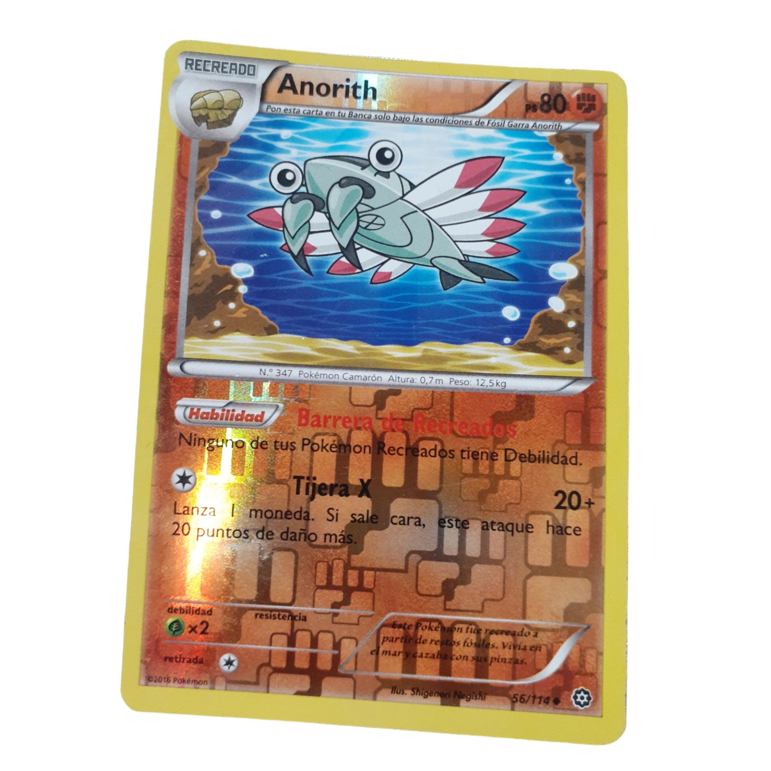 56/114 - Anorith -Reverse Holo (Español)