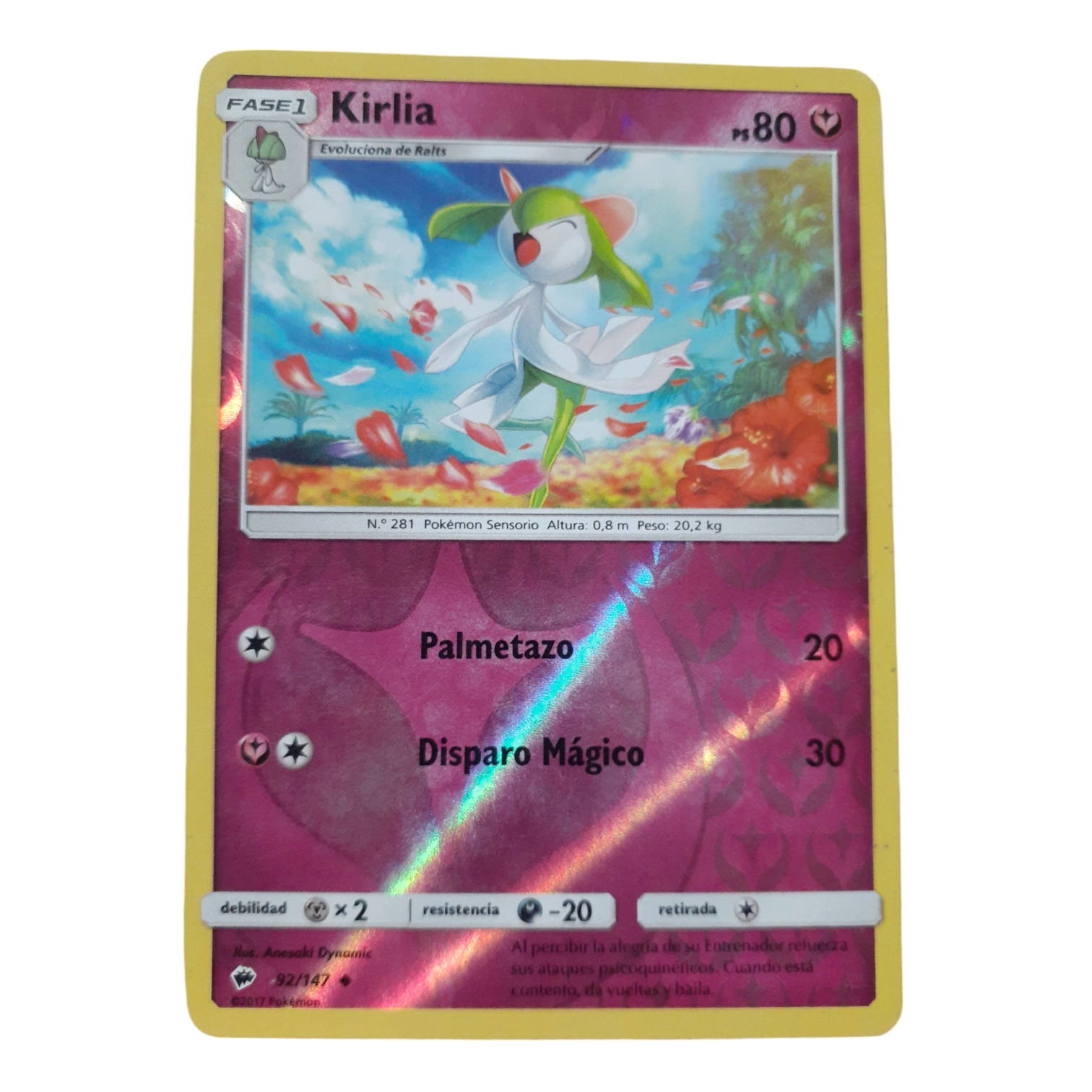 92/147 - Kirlia -Reverse Holo (español)