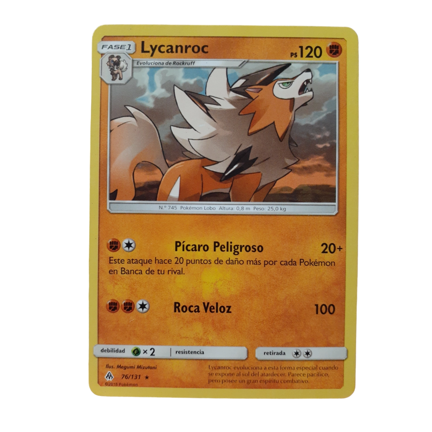 76/131 - Lycanroc (español)