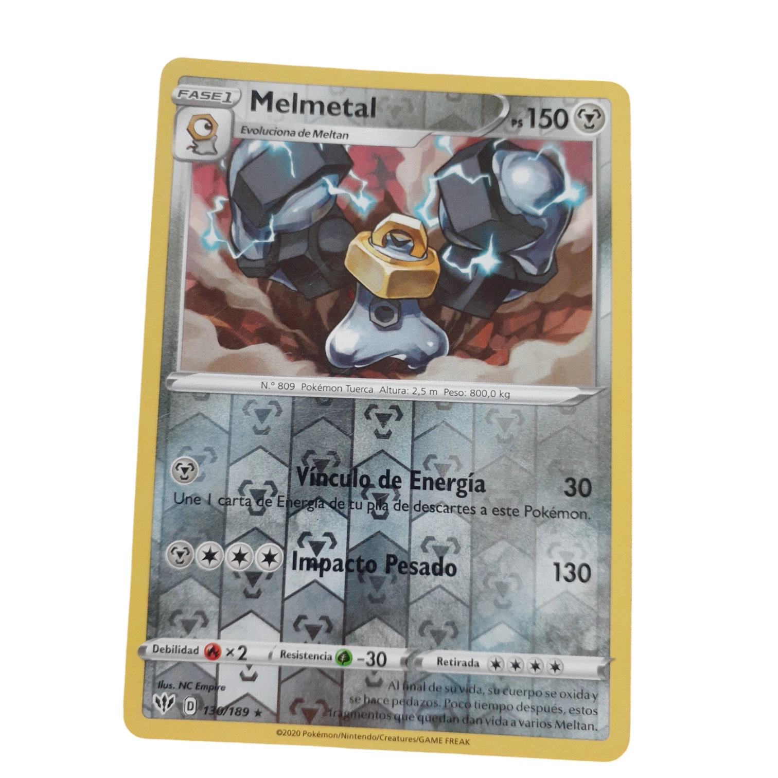 130/189 - Melmetal -Reverse Holo (español)