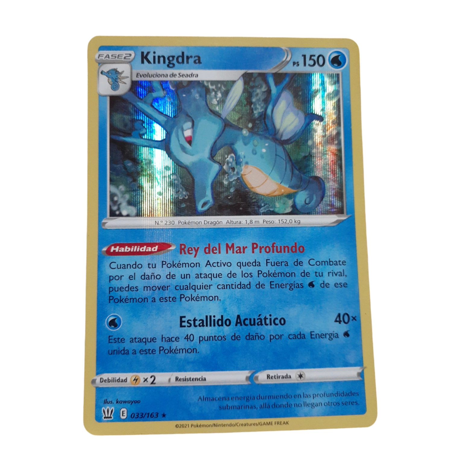 033/163 - Kingdra -Holo (español)