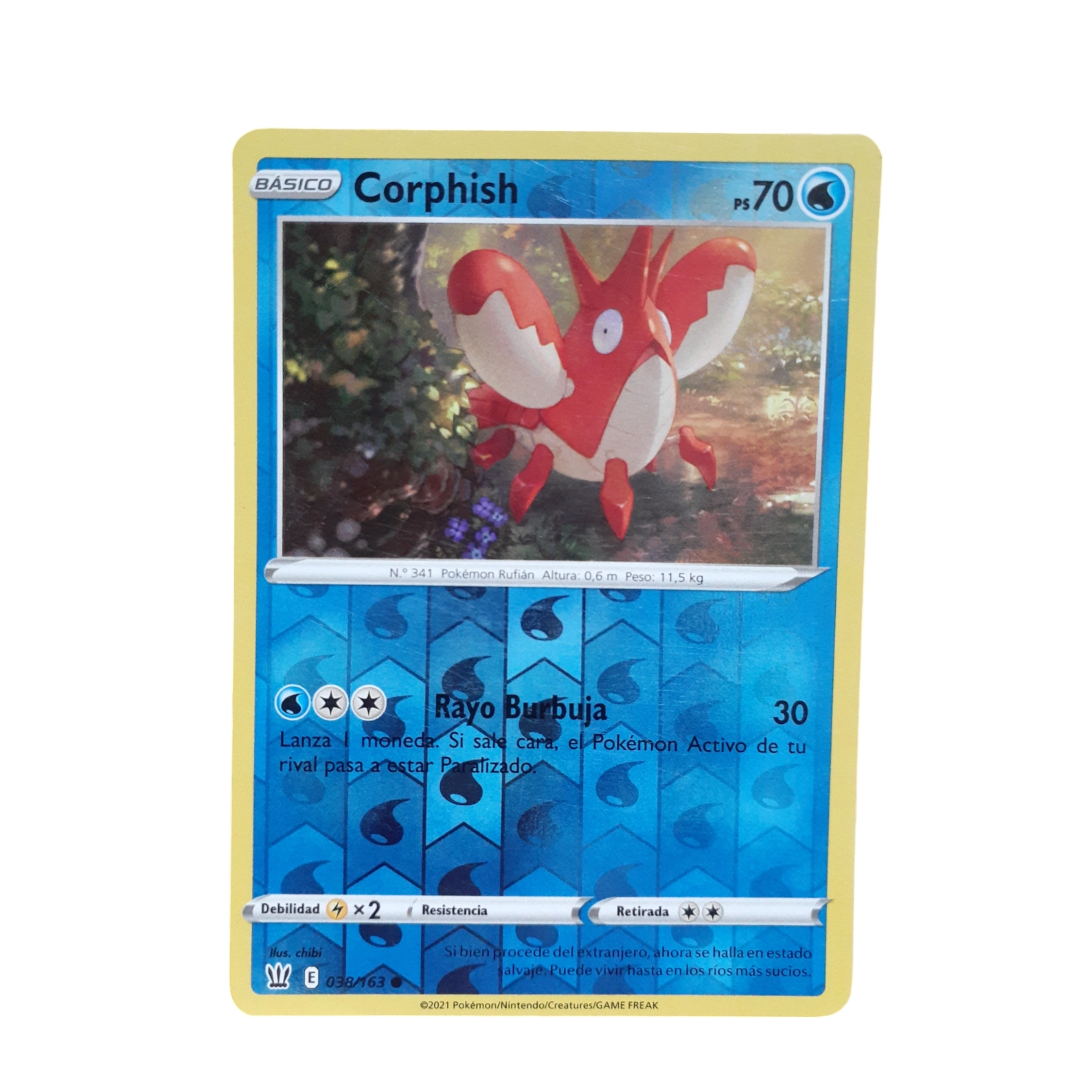 038/163 - Corphish -Reverse Holo (español)