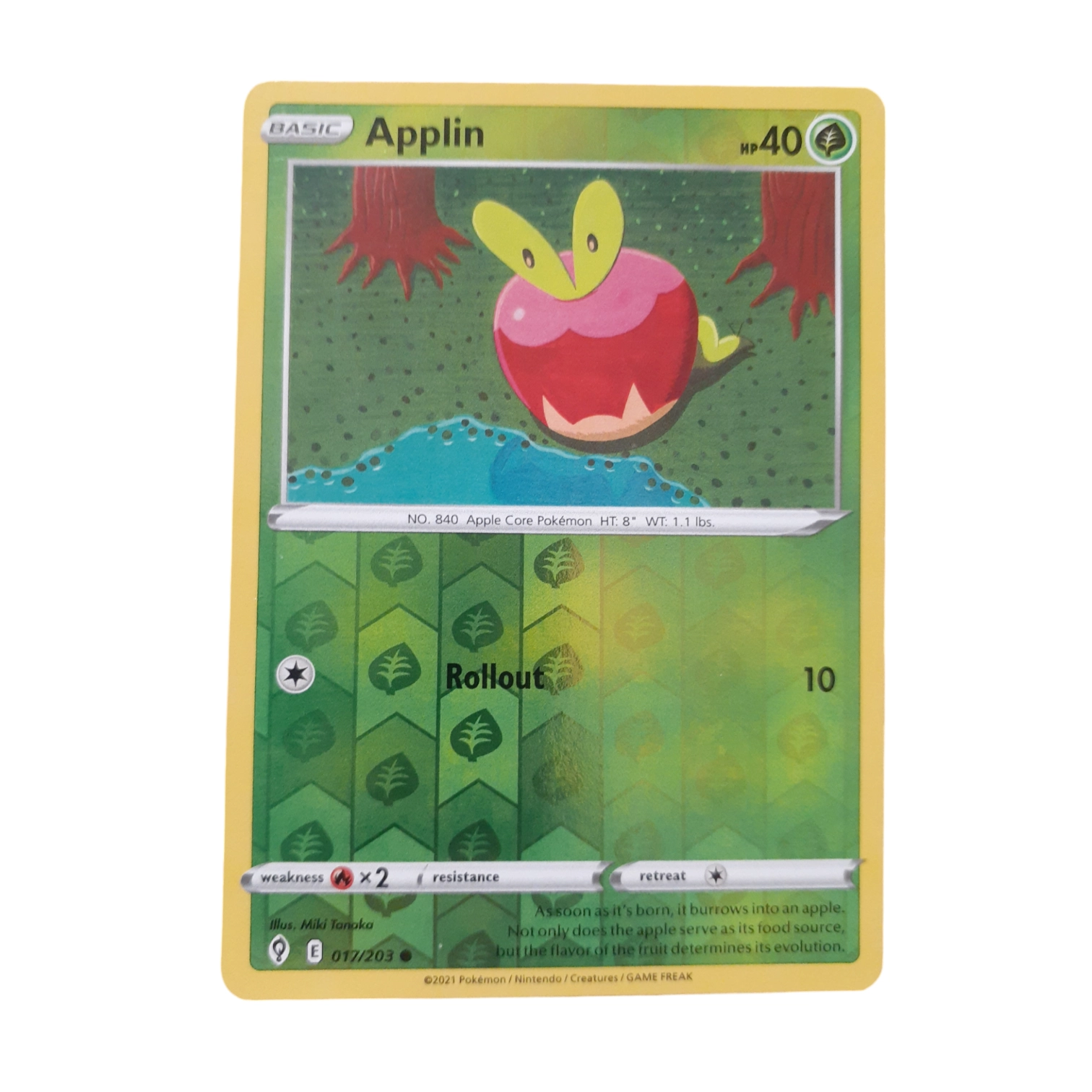 017/203 - Applin -Reverse Holo