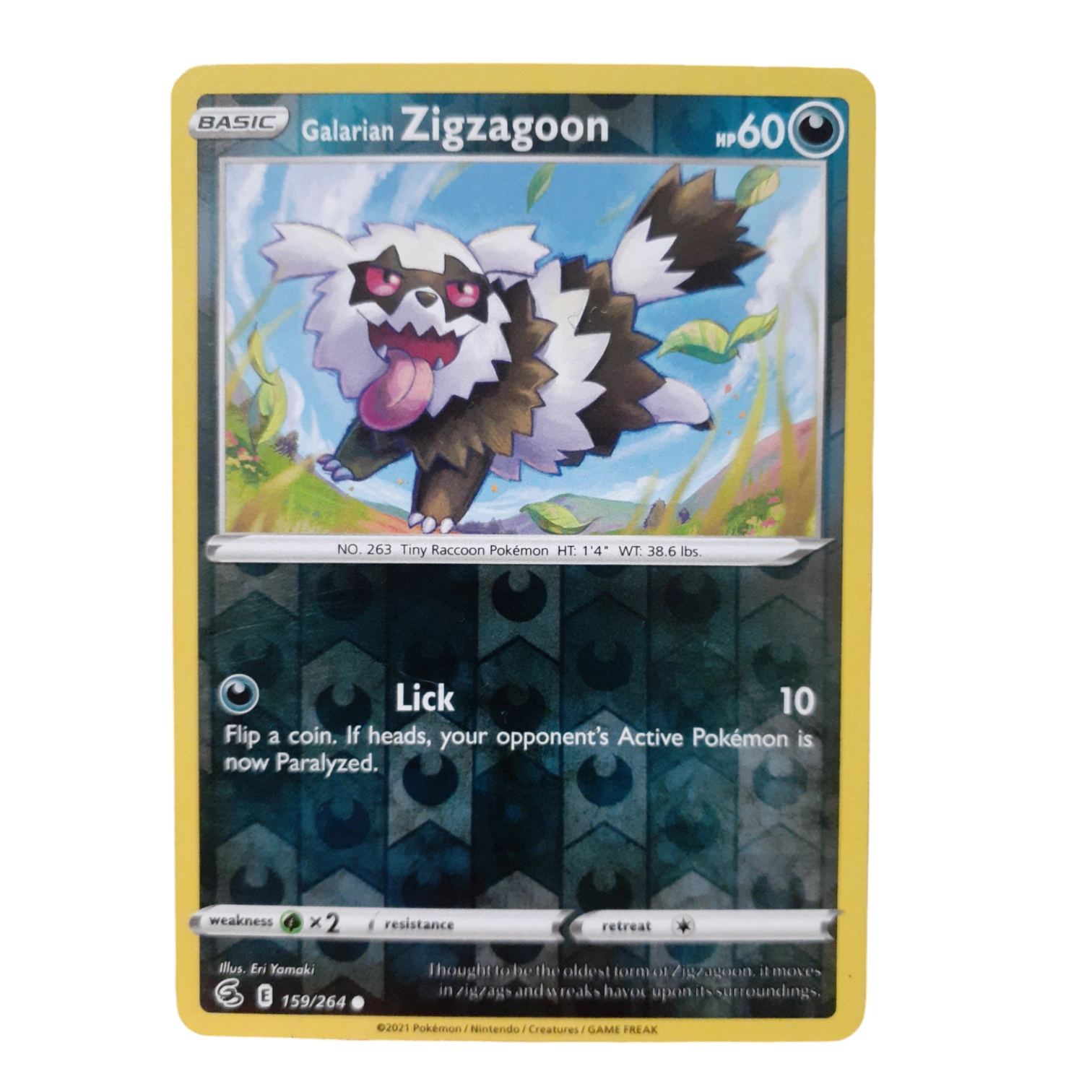 159/264 - Galarian Zigzagoon -Reverse Holo