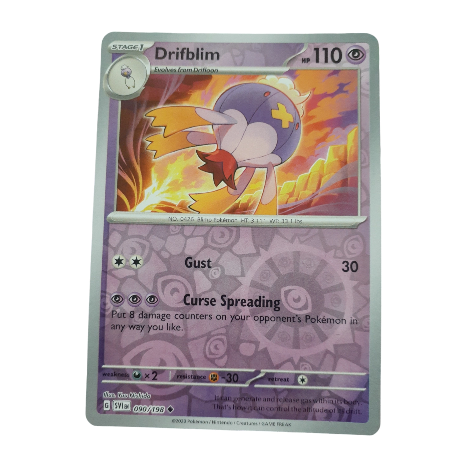 090/198 - Drifblim -Reverse Holo