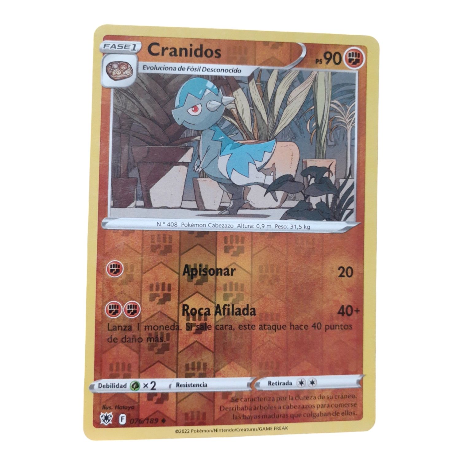 076/189 - Cranidos -Reverse Holo (español)