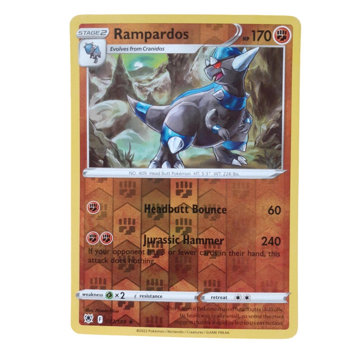 077/189 - Rampardos -Reverse Holo