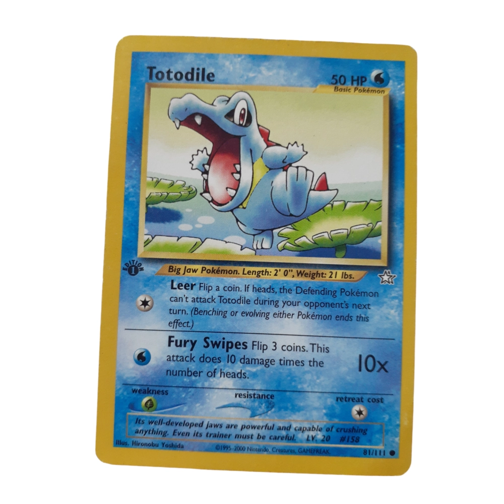 81/111 - Totodile 1st edition.