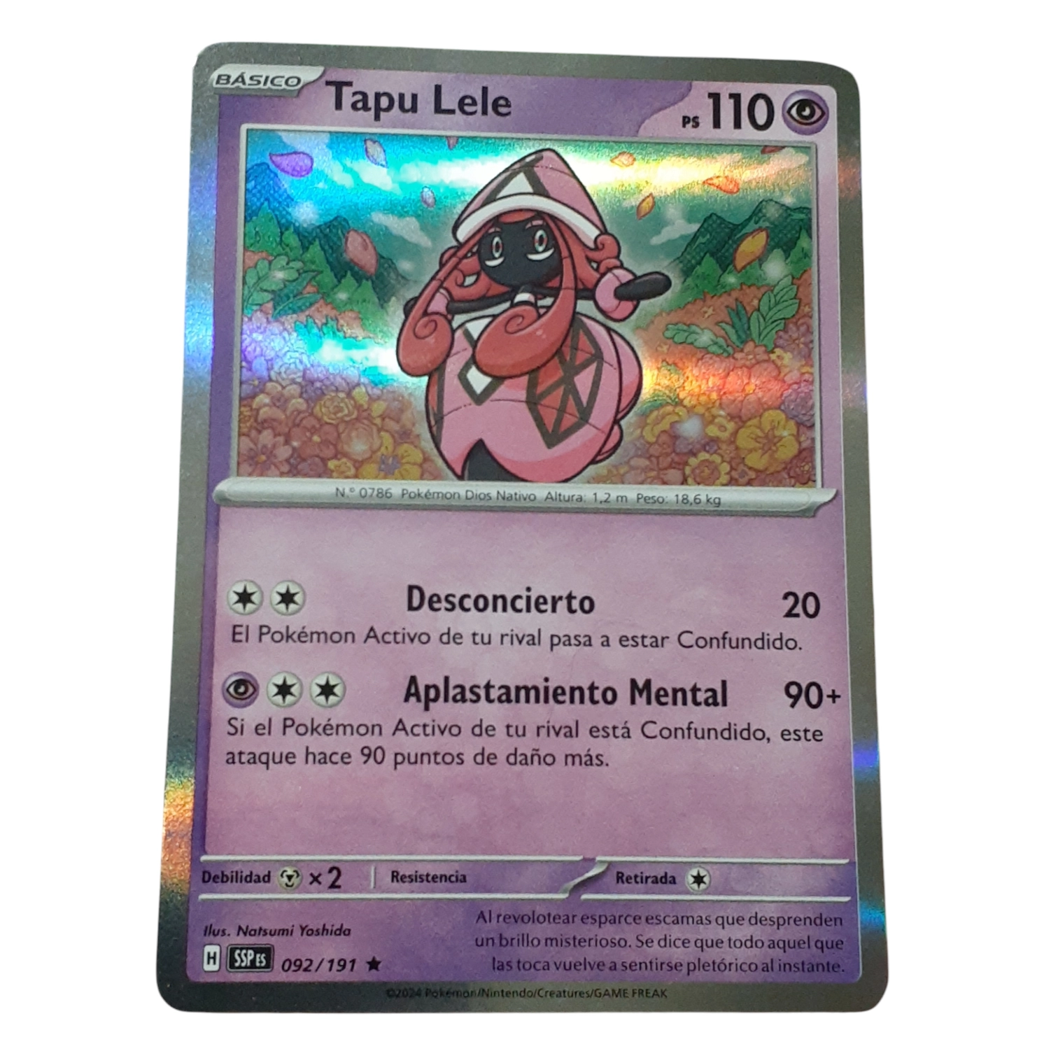 092/191 - Tapu Lele -Holo (español)