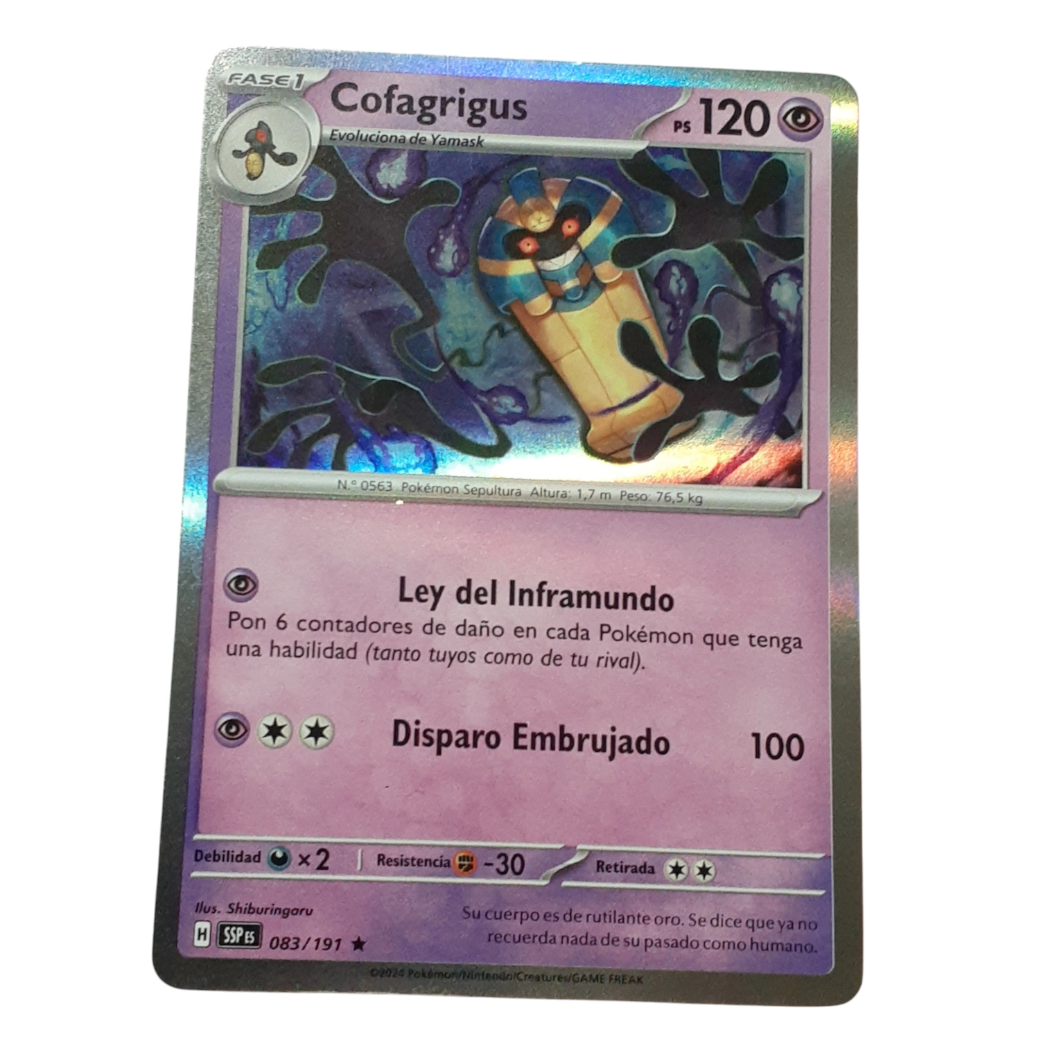 083/191 - Cofagrigus -Holo (español)