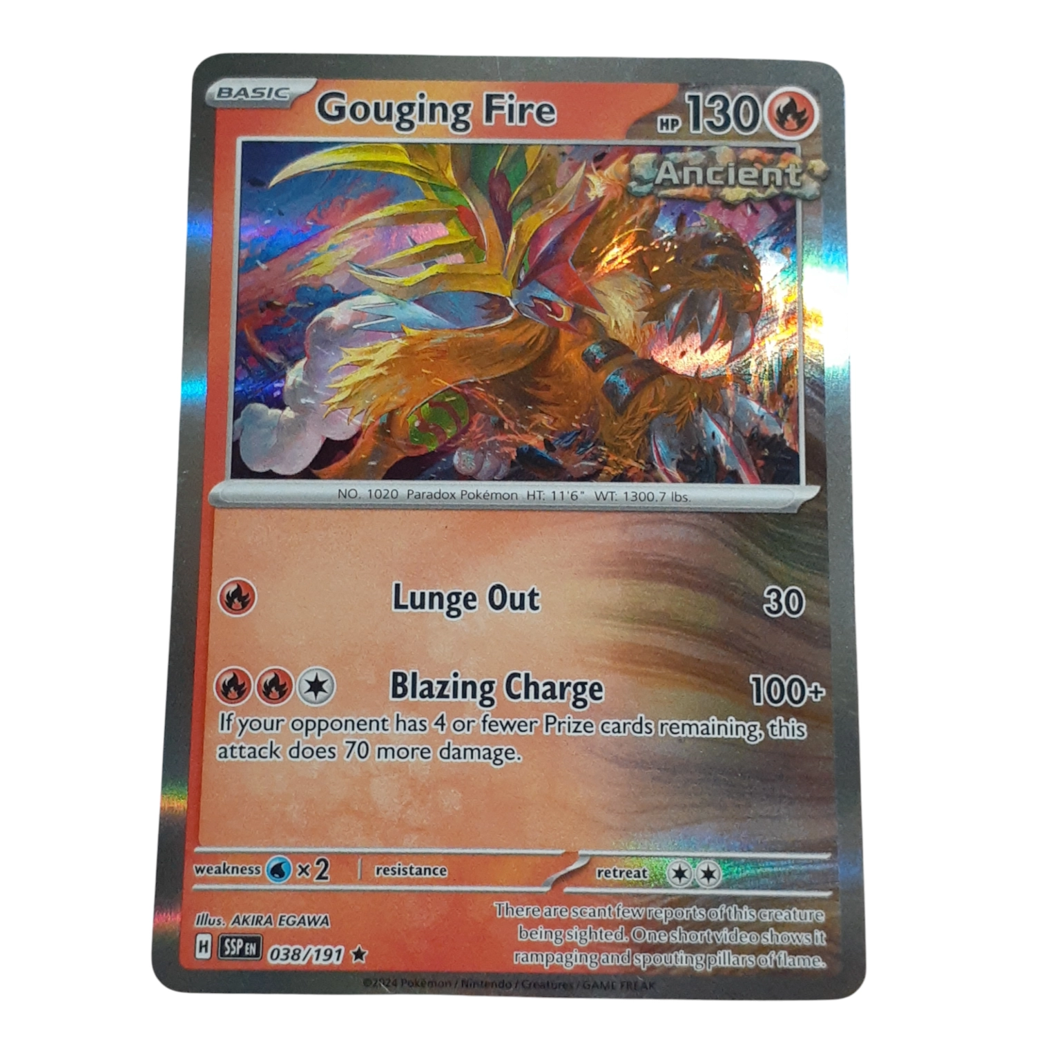 038/142 - Gouging Fire -Holo