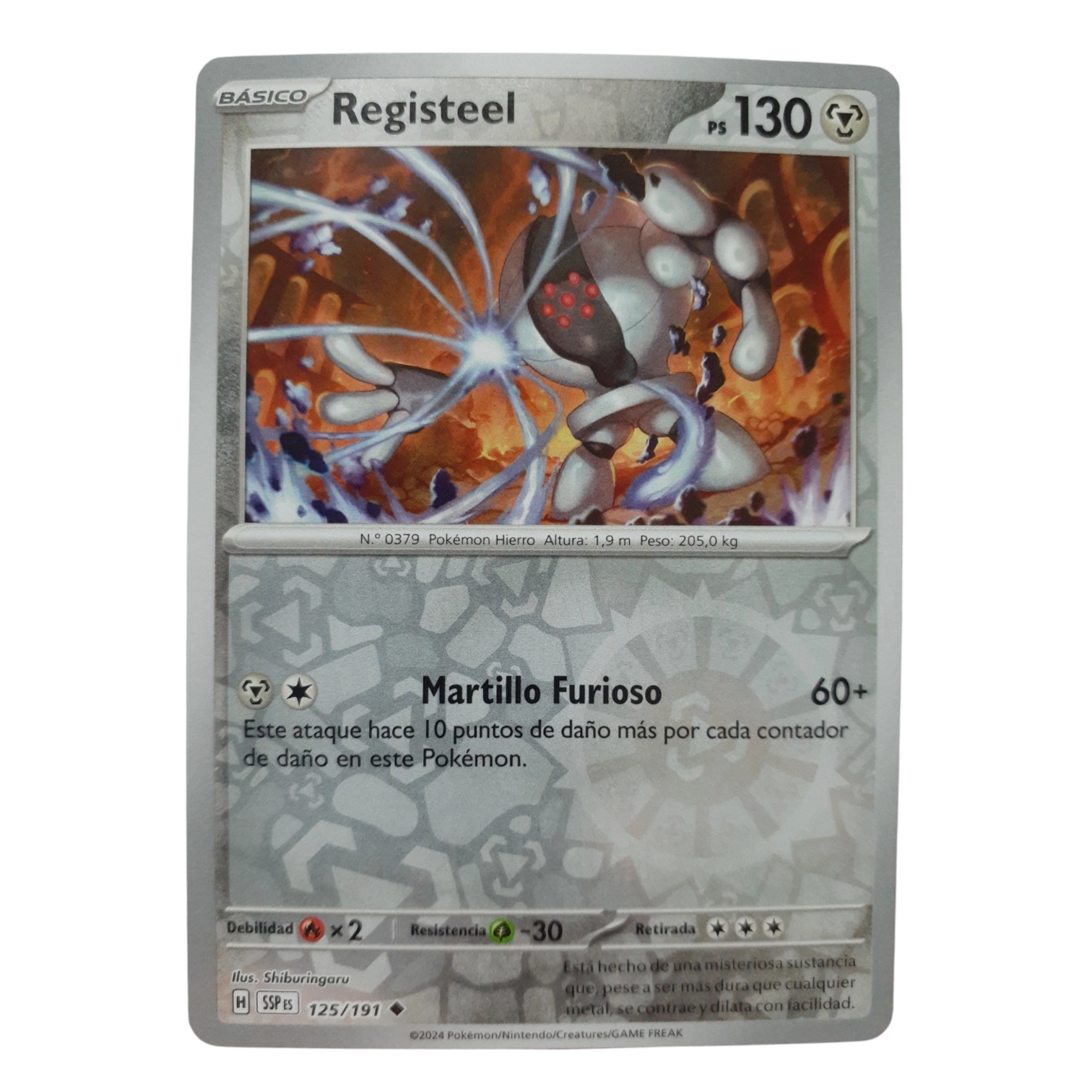 125/191 - Registeel -Reverse Holo (español)