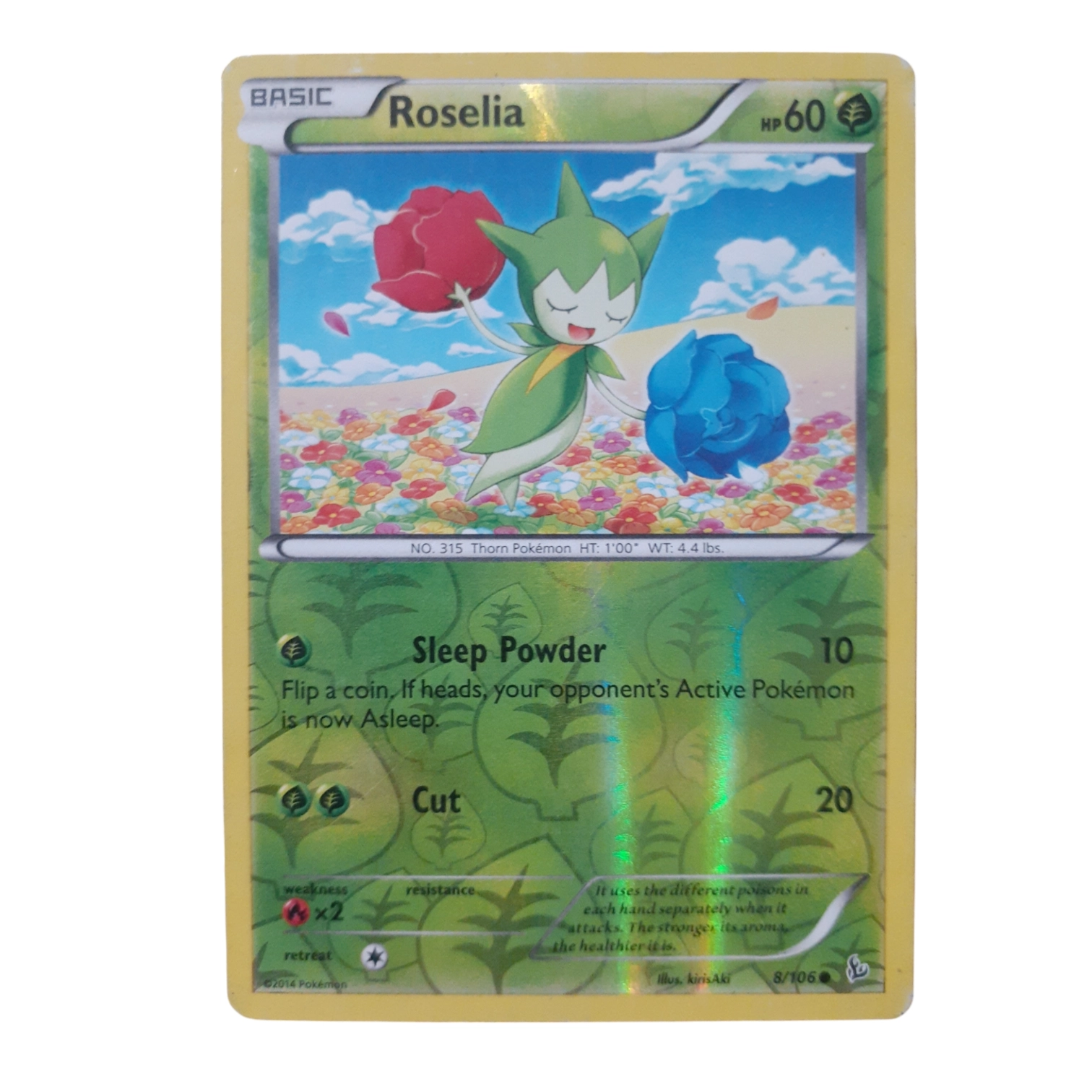 8/106 - Roselia -Reverse Holo