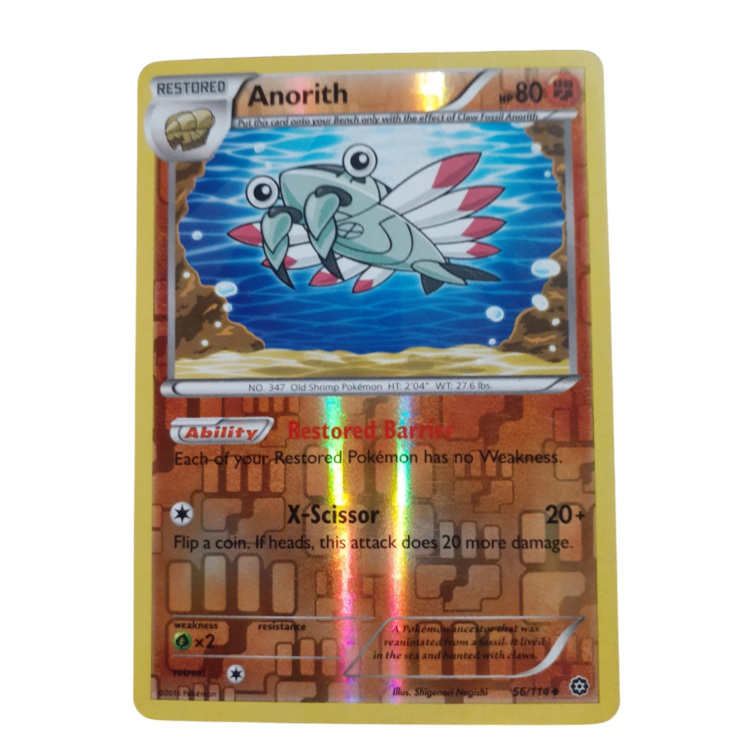 56/114 - Anorith -Reverse Holo