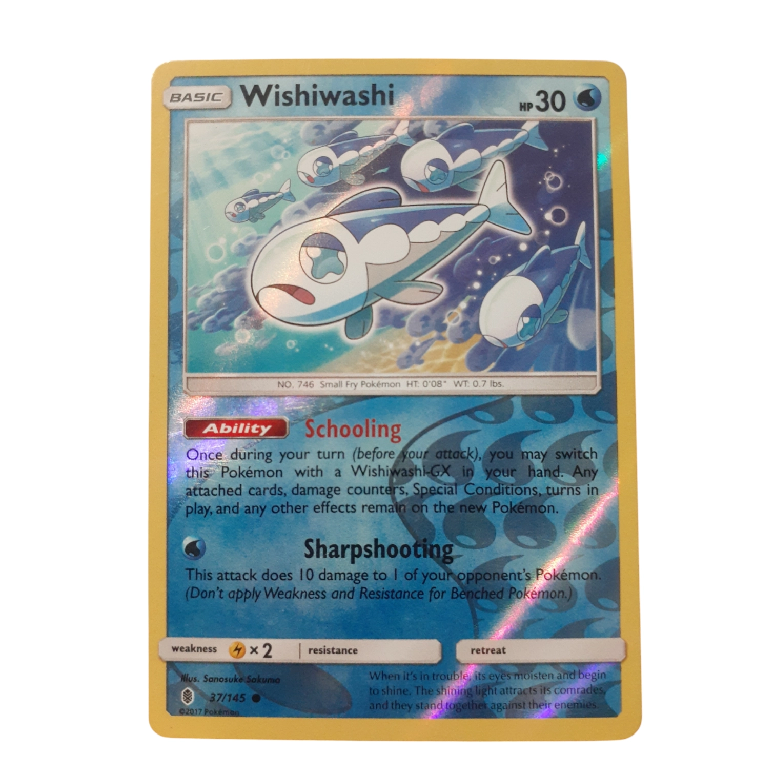 37/145 - Wishiwashi -Reverse Holo