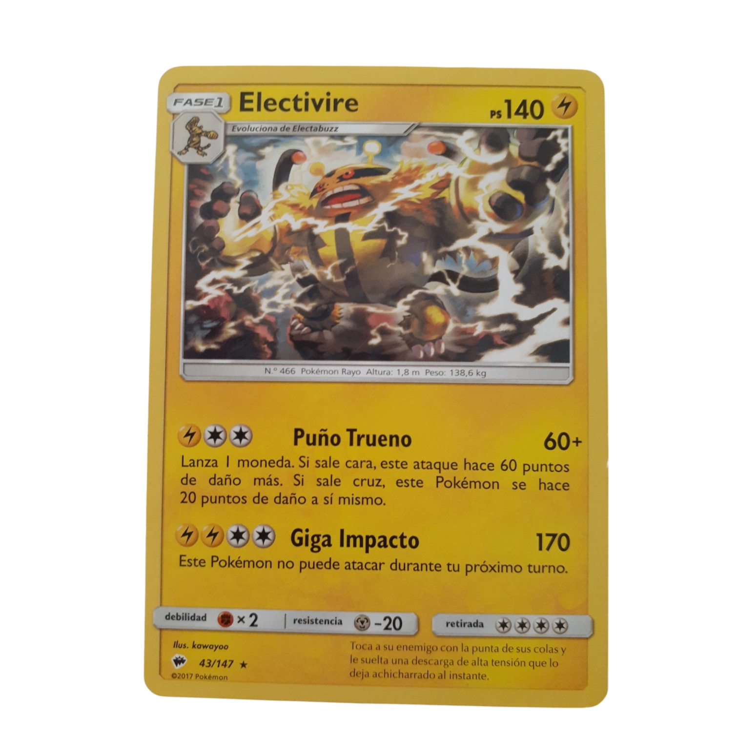 43/147 - Electivire (español)