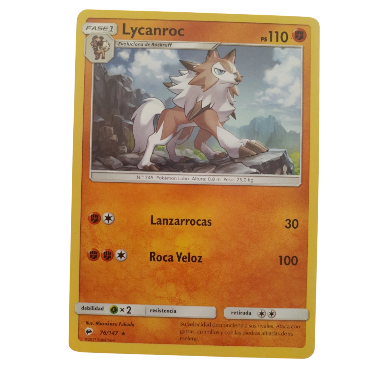 76/147 - Lycanroc (español)
