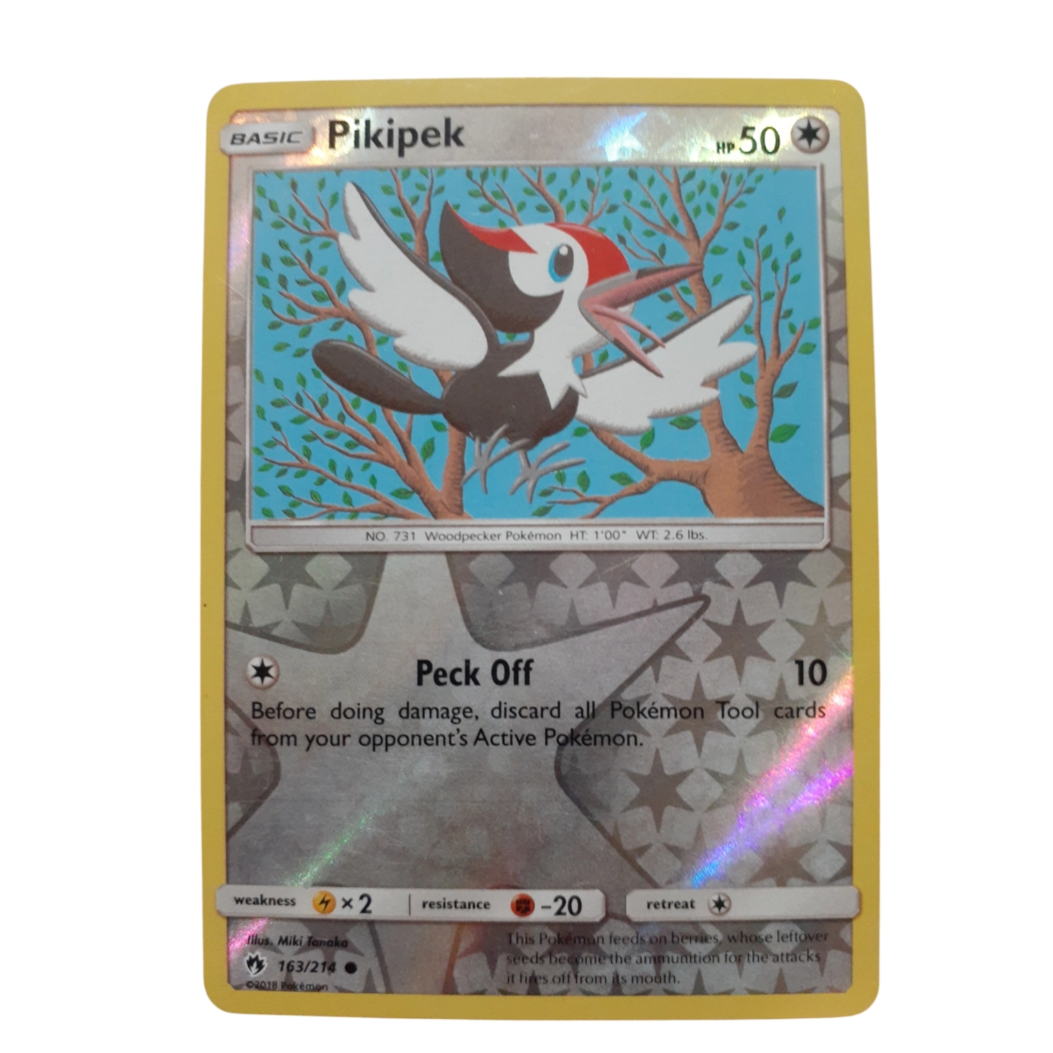163/214 - Pikipek -Reverse Holo