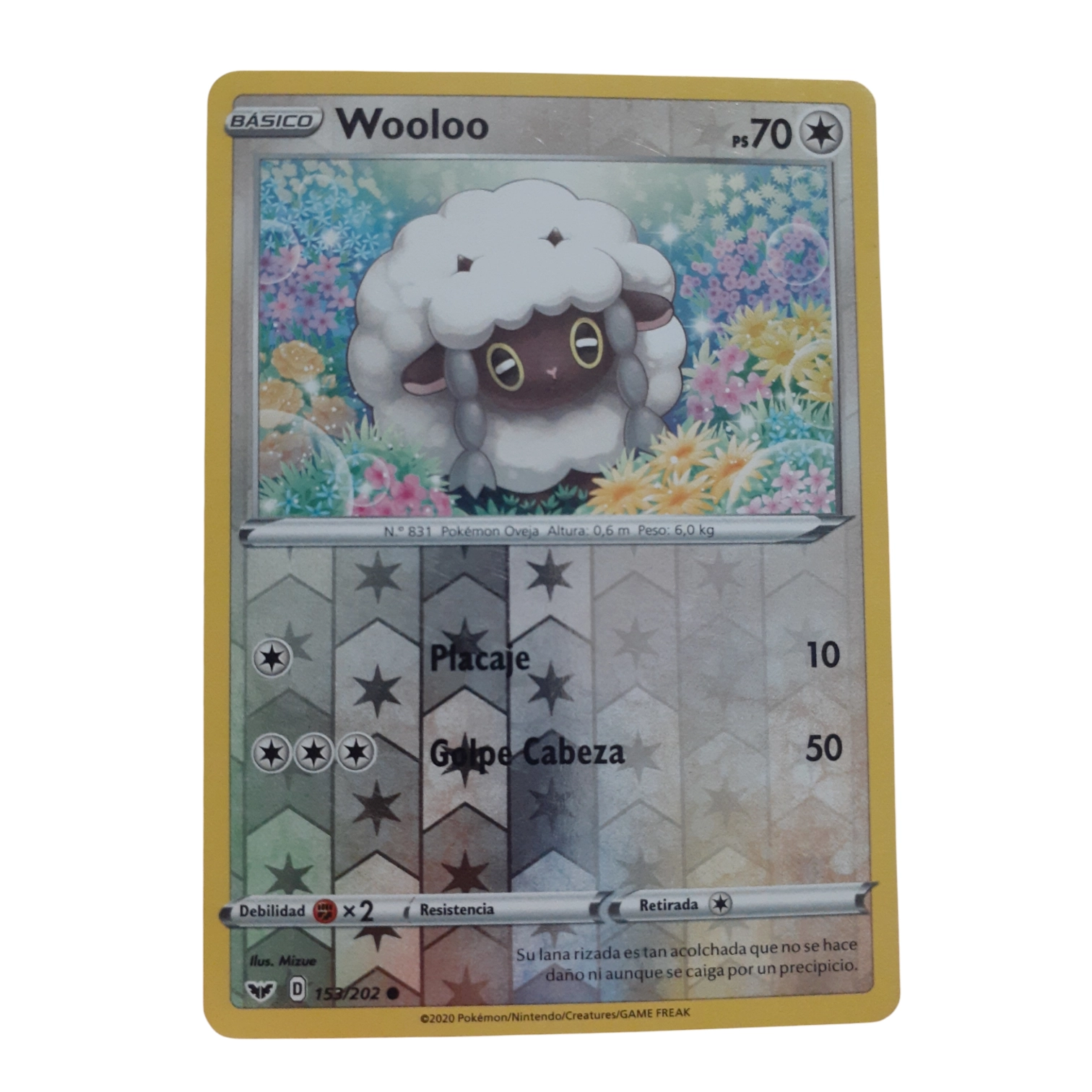 153/202 - Wooloo -Reverse Holo (español)
