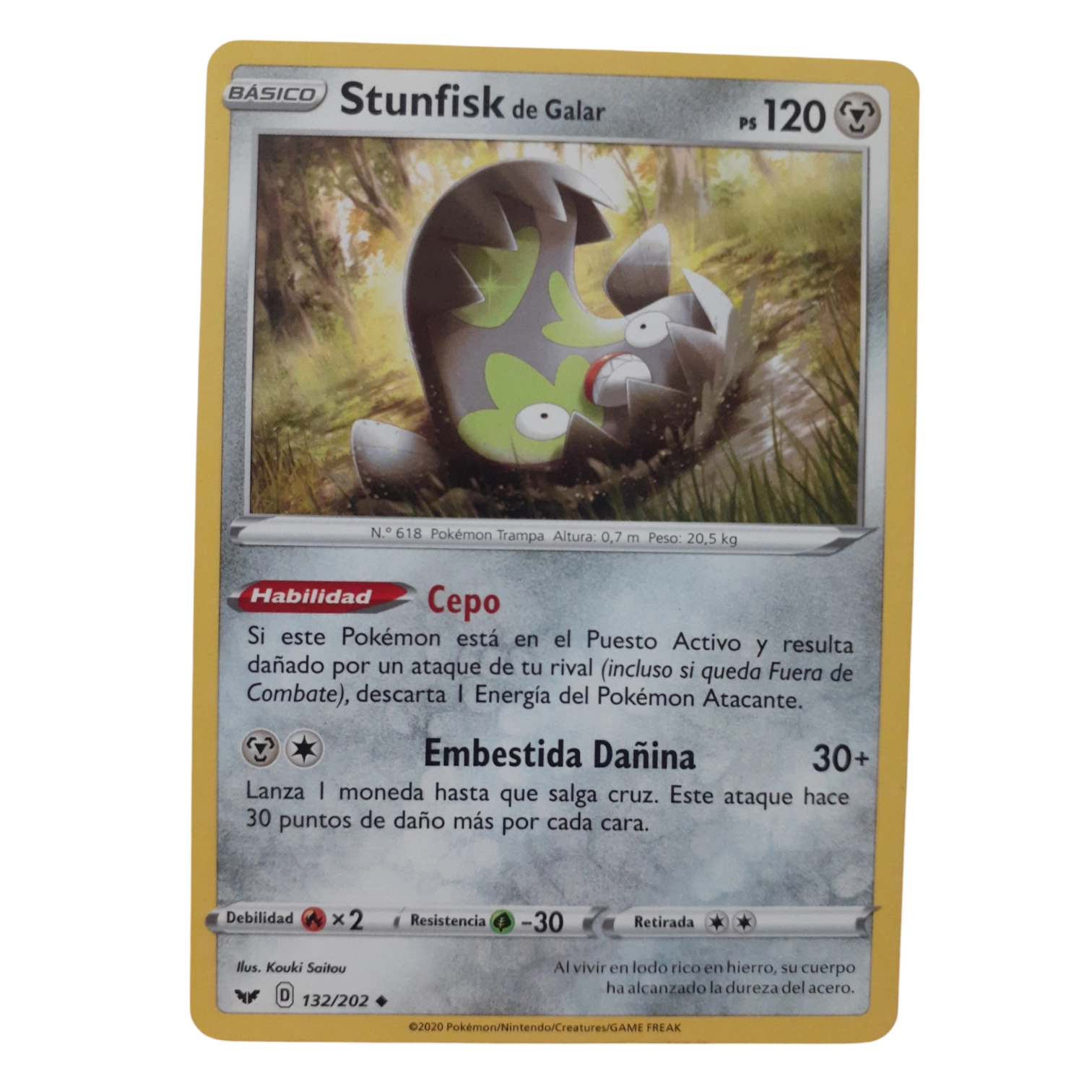 132/202 - Galarian Stunfisk (español)
