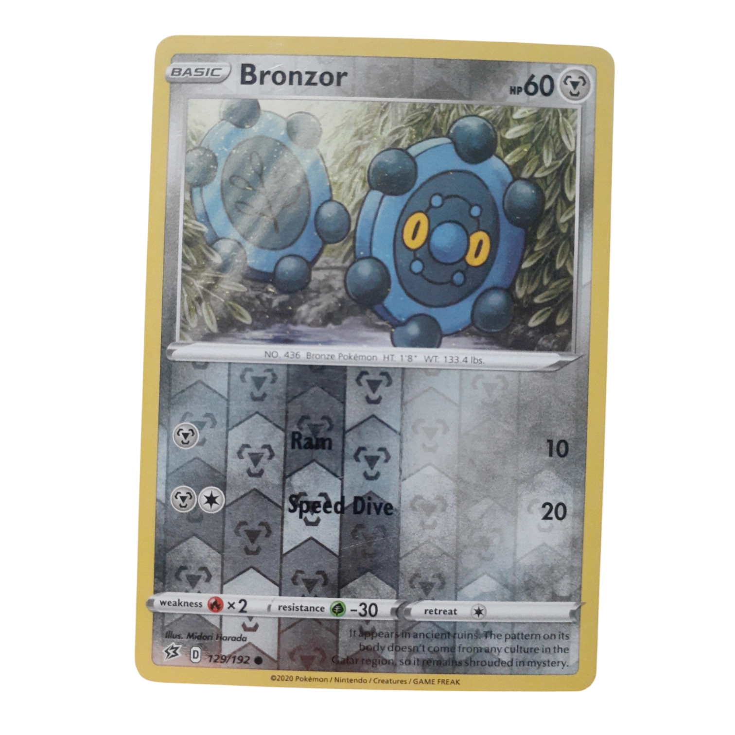 129/192 - Bronzor -Reverse Holo