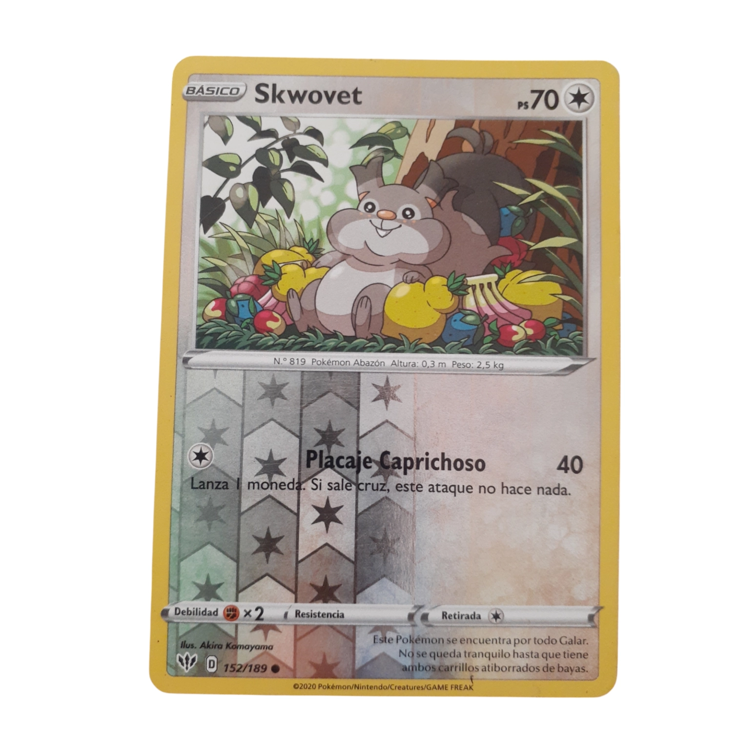 152/189 - Skwovet -Reverse Holo (español)