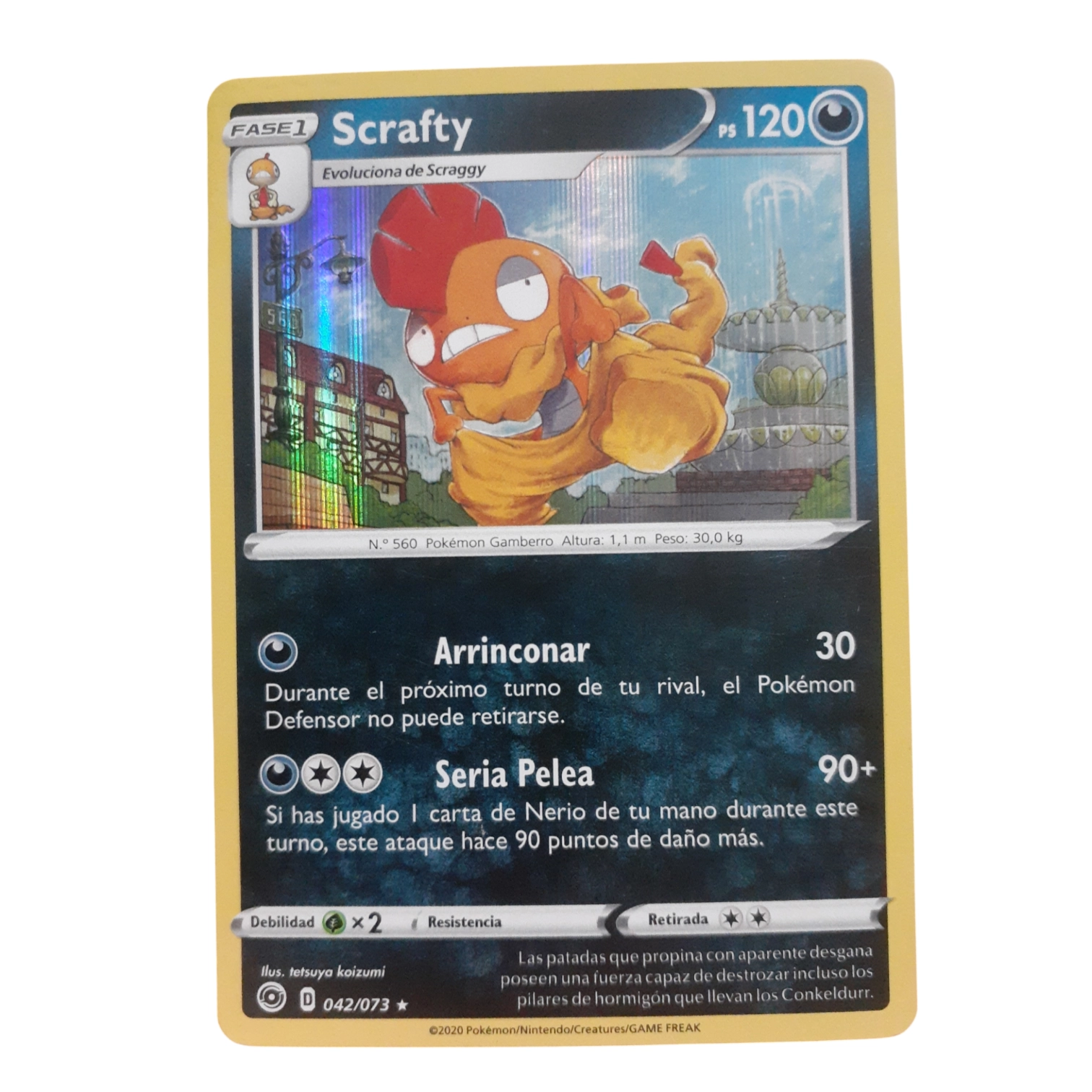 042/073 - Scrafty -Holo (español)