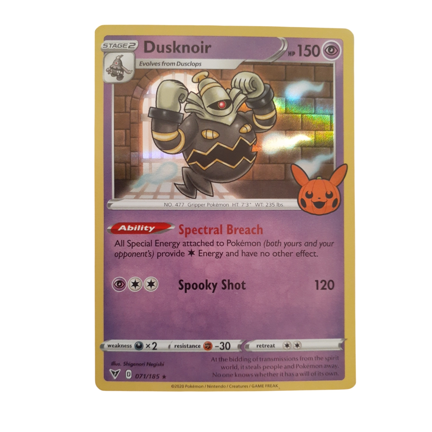 071/185 - Dusknoir -Holo Promo