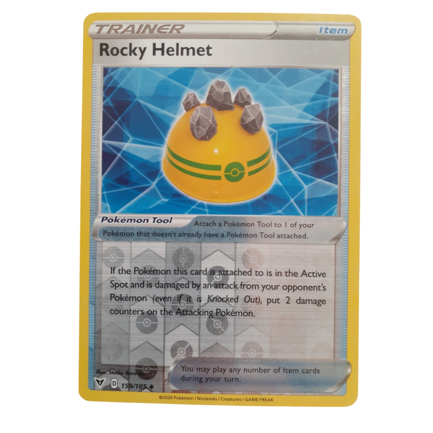 159/185 - Rocky Helmet -Reverse Holo