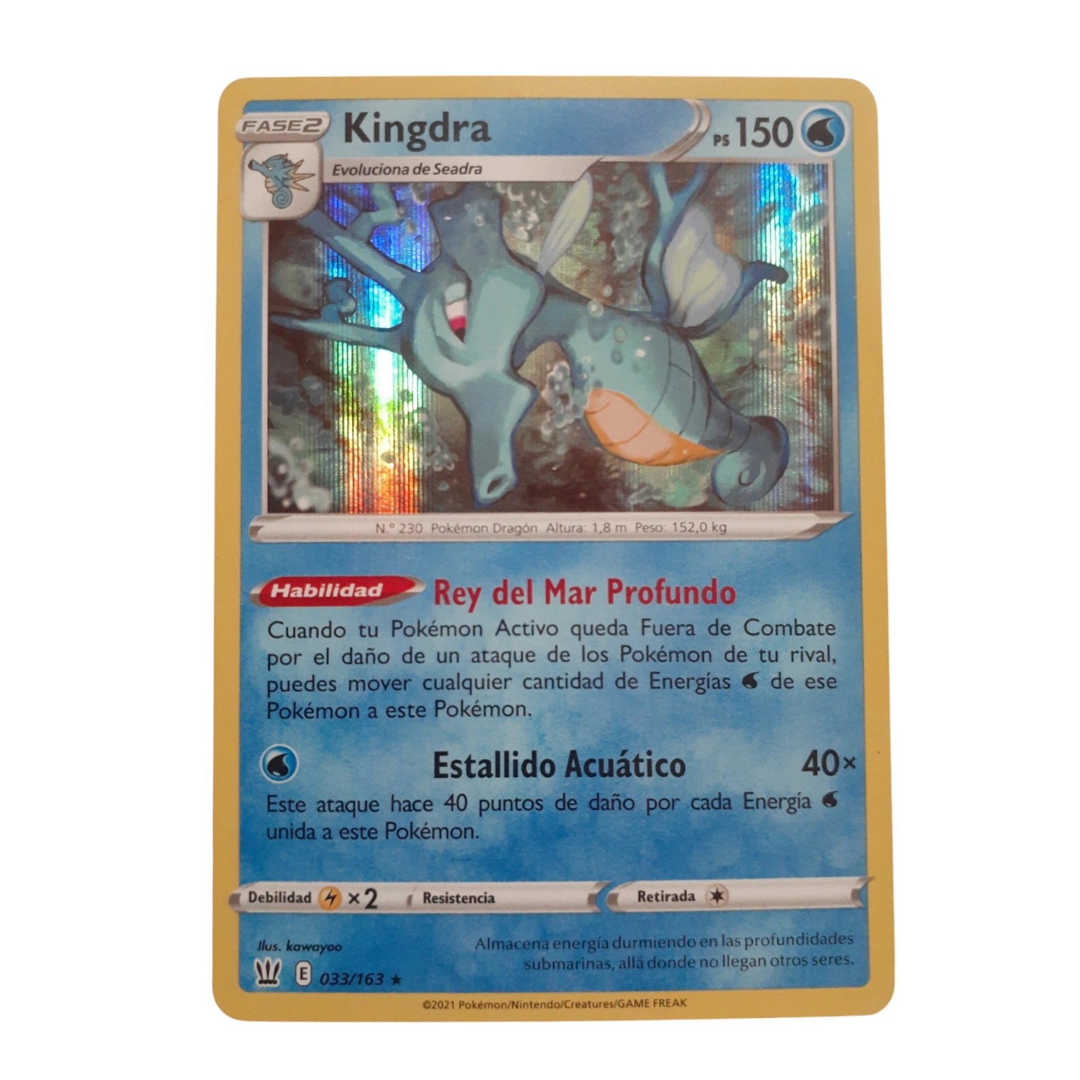 033/163 - Kingdra -Holo (español)